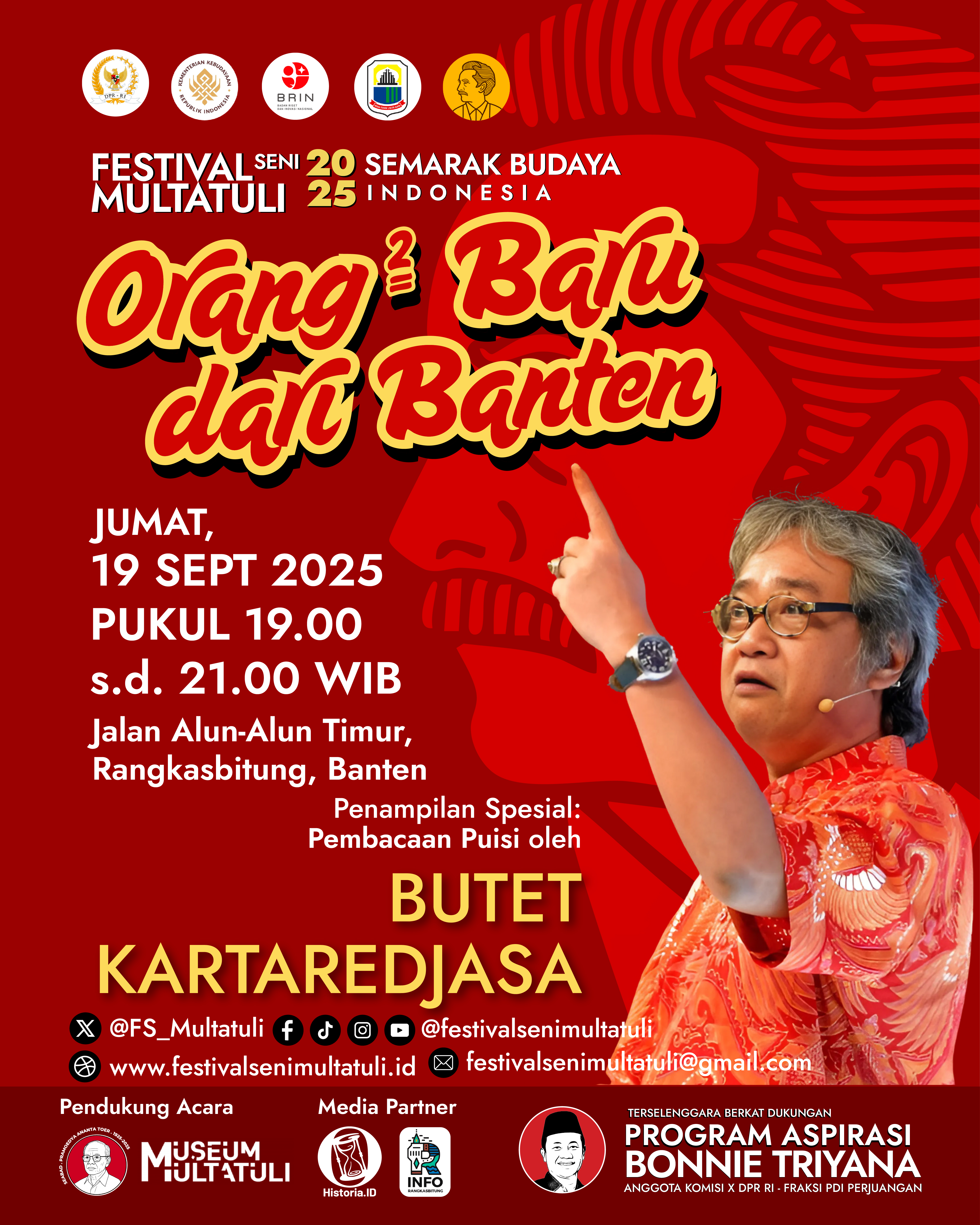Pembacaan Puisi: Butet Kartaredjasa