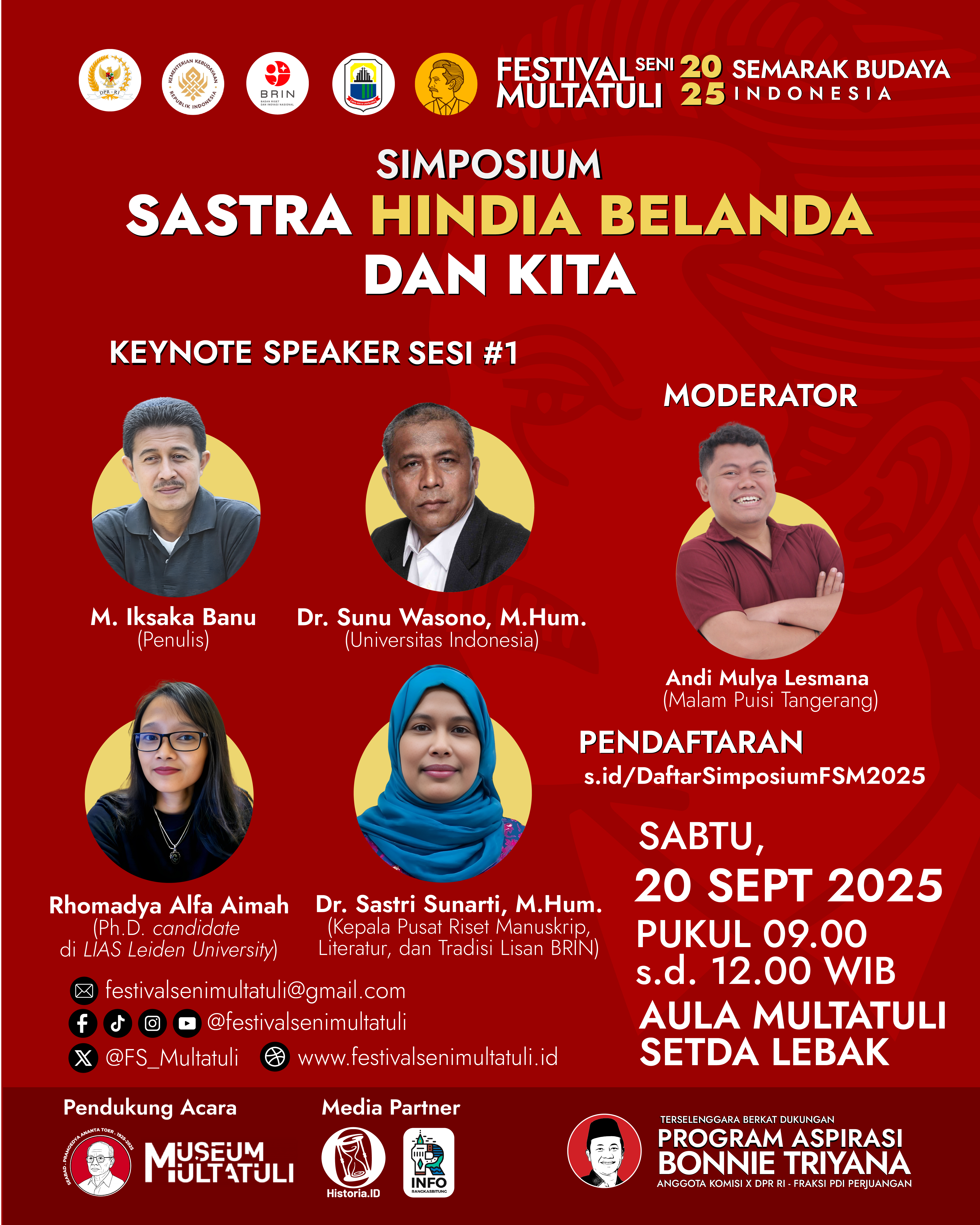 Simposium “Sastra Hindia Belanda dan Kita” Sesi 1