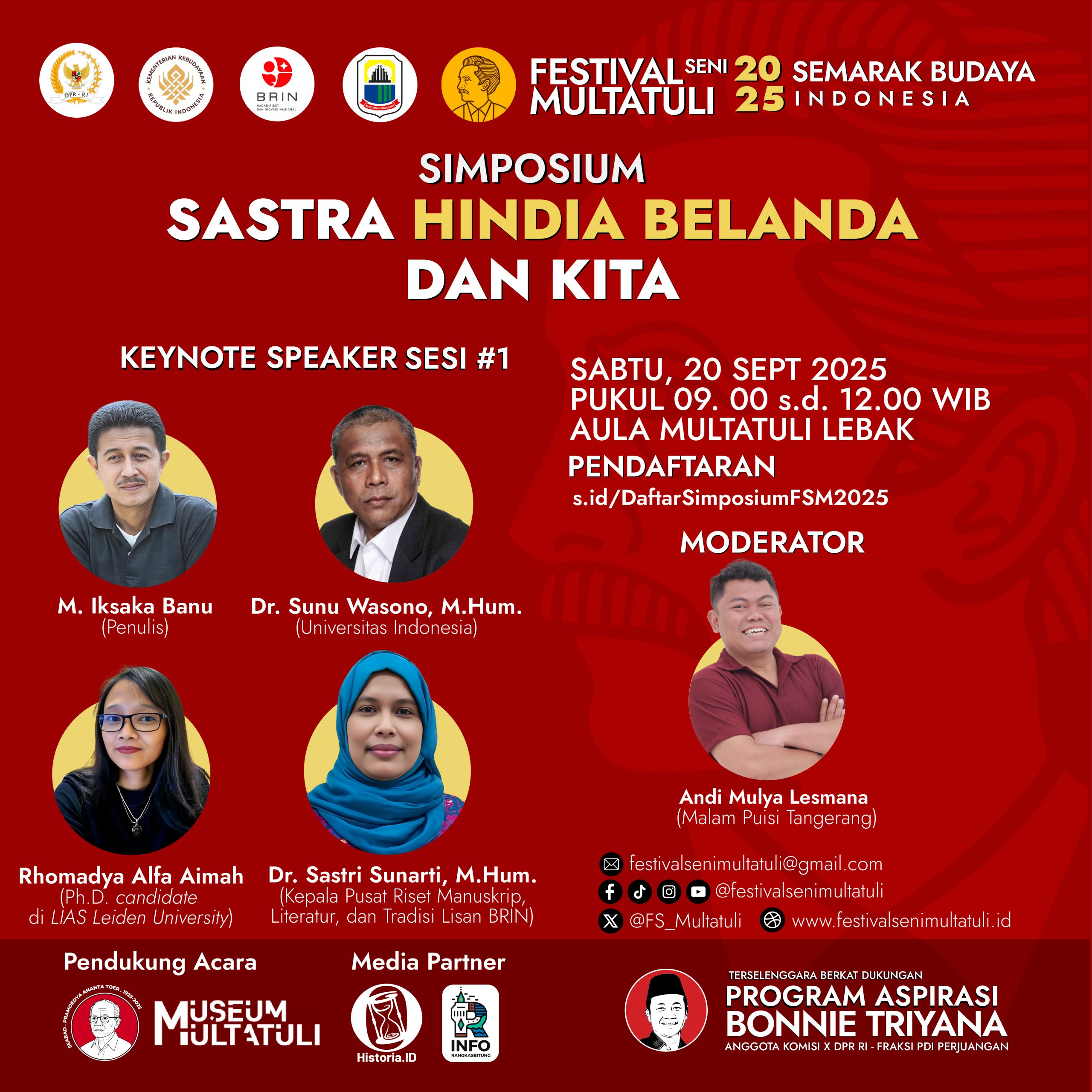 FSM 2025 - Simposium1 Web Simposium “Sastra Hindia Belanda dan Kita” Sesi 1
